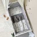 Set lenjerie Patut BebeCopii 6 piese Norisori gri cu luna (3)